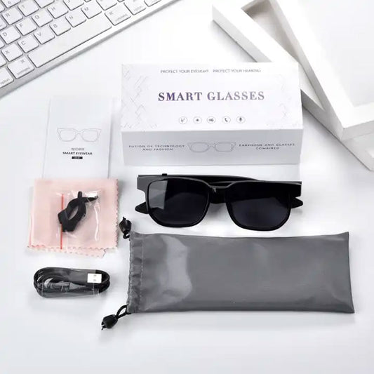 2023 New Arrival AI Intelligence Wireless Bluetooth Audio Earphones Smart Glasses