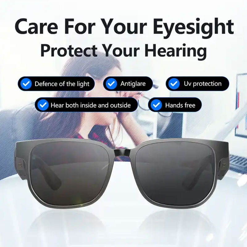 2023 New Arrival AI Intelligence Wireless Bluetooth Audio Earphones Smart Glasses